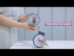 เครื่องวัดความดันที่เต็มด้วยซิลิโคนสแตนเลส สายเชื่อมด้านล่าง 100 มม.