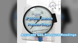 เกจวัดแรงดันระยะไกล 6" 0-1.6MPa