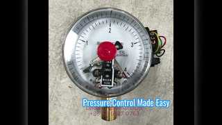 เกจวัดแรงดันหน้าสัมผัสไฟฟ้า 4" 100 มม