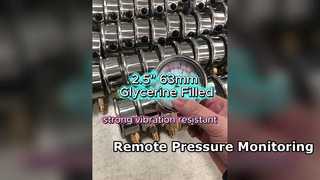 ตัวเรือนสแตนเลสขนาด 2.5" ขนาด 63 มม. เติมกลีเซอรีน