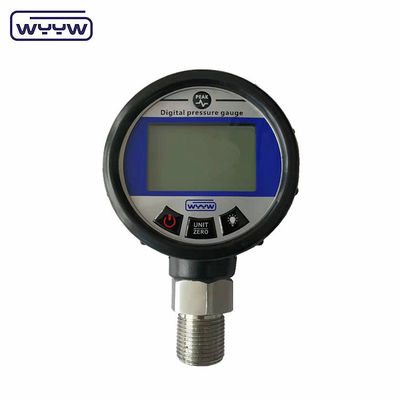 เครื่องวัดความดันดิจิตอลอุตสาหกรรม 65mm Bar Psi สําหรับอากาศ น้ํามัน ไฮดรอลิก