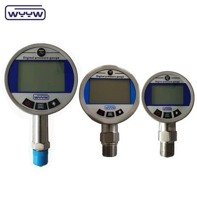 เครื่องวัดความดันก๊าซดิจิตอลจากสแตนเลส 65 มม. พร้อมจอ LCD ดิจิตอล 4-5 มม.