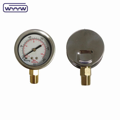 1/8&quot; NPT มินิ เครื่องวัดแรงดัน เครื่องปรับอากาศ เครื่องวัดระยะว่างไฮดรอลิก