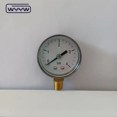 CE มาตรฐาน 40MM พลาสติก 0-4Bar 1/8&quot;BSP AIR Manometer เครื่องวัดความดันก๊าซธรรมชาติ