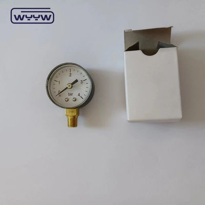 CE มาตรฐาน 40MM พลาสติก 0-4Bar 1/8&quot;BSP AIR Manometer เครื่องวัดความดันก๊าซธรรมชาติ