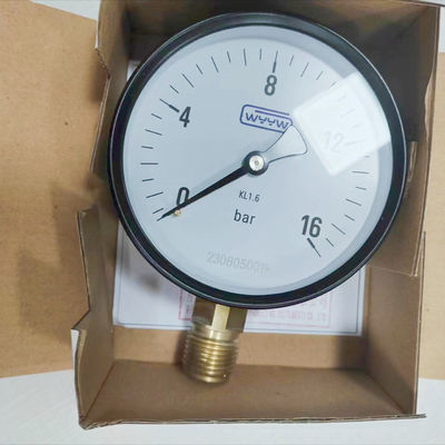 ผู้ผลิต ขายปลีก 100mm 1/2&quot; bsp ด้านล่าง 0-16bar kl1.6 เครื่องวัดความดันราคาถูก