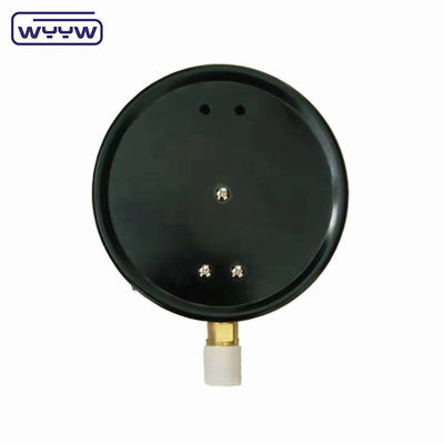 แบบหลอดบอร์ดอน 1.6MPa 6 นิ้ว มะโนเมตรกล่องเหล็กสีดําสําหรับแก๊ส 150 มิลลิเมตรเครื่องวัดความดัน
