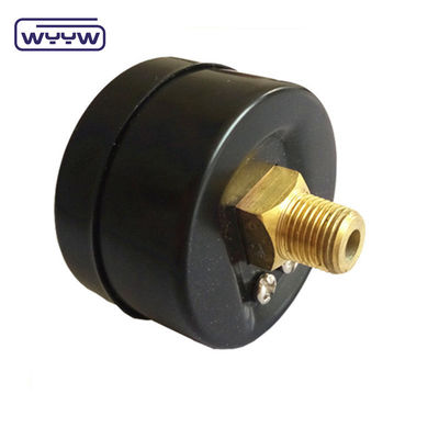 60MM 0-10 kgcm2 &amp; 150 psi กล่องเหล็กสีดํา นาโนเมตรดันน้ําสีขาว