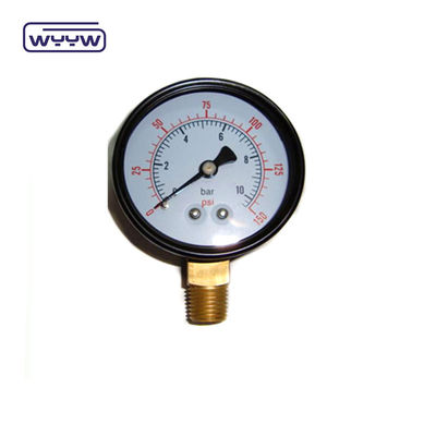 เครื่องวัดความดันสําหรับกรองสระว่ายน้ํา 2&quot; วงจร, 0-60 Psi, ด้านล่าง Mount 1/4 &quot;สายท่อ