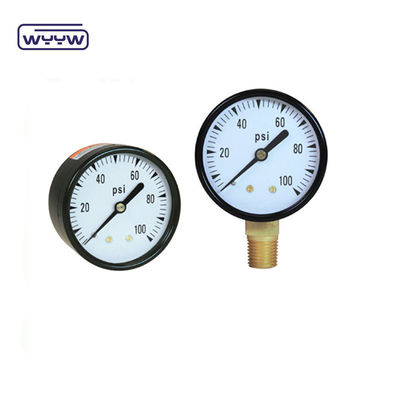 เครื่องวัดความดันสําหรับกรองสระว่ายน้ํา 2&quot; วงจร, 0-60 Psi, ด้านล่าง Mount 1/4 &quot;สายท่อ