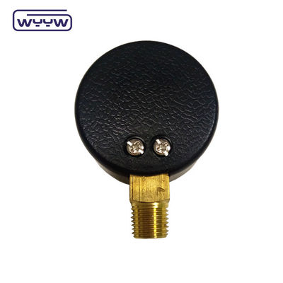 OEM 50mm กว้าง 0-15 PSI 0-1 Bar 1/4 NPT เครื่องวัดแรงดัน