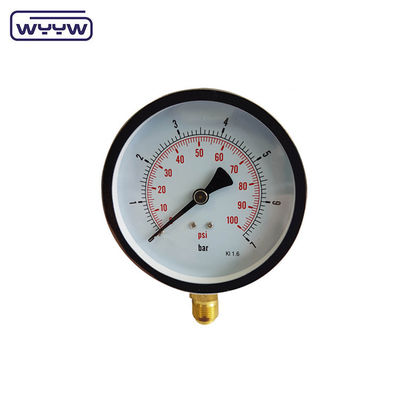 โรงงาน Y-150 ก๊าซธรรมชาติทดสอบเครื่องวัดความดัน Analogue 6 นิ้ว 150mm 0-1MPa 0-150psi นิโตรเจน manometer