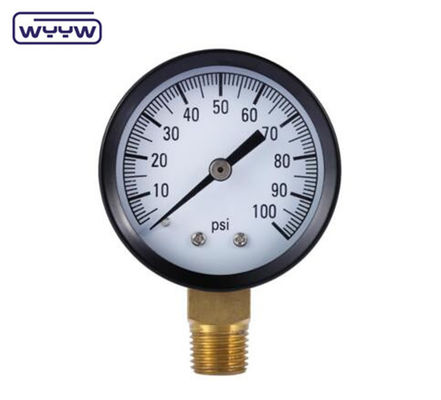 จีนโรงงานแมนโมเมตร bar psi 60mm เครื่องวัดความดันน้ํา
