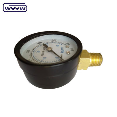 จีนโรงงานแมนโมเมตร bar psi 60mm เครื่องวัดความดันน้ํา