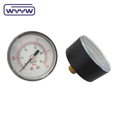 จีนเครื่องวัดแรงดัน ราคาโรงงาน 1.5 &quot; 40mm 0-3.5bar พลาสติกแก๊สแกนเมตรแกน