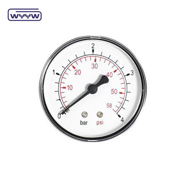 จีนเครื่องวัดแรงดัน ราคาโรงงาน 1.5 &quot; 40mm 0-3.5bar พลาสติกแก๊สแกนเมตรแกน