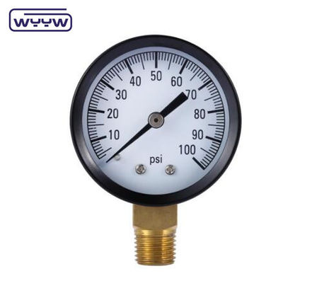 ปรับแต่งด้านหลังติดตั้ง 150 psi ขายร้อน 60 มม มะนุมทั่วไป M12X1.5 อากาศ 10 bar เครื่องวัดความดัน