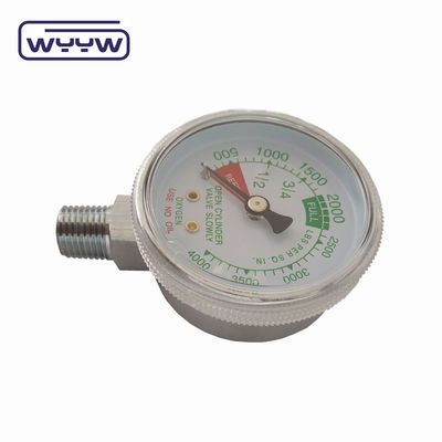 ราคาโรงงาน 0-4000psi โครมสําหรับการใช้งานทางการแพทย์ ไม่มีน้ํามันลงพื้น 50mm โครมกล่องออกซิเจนเครื่องวัดความดัน