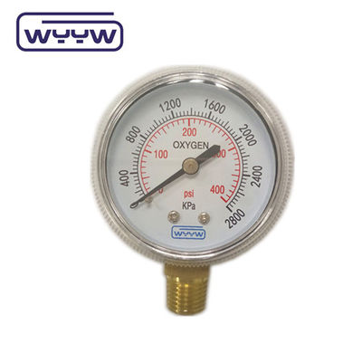 ราคาโรงงาน 0-4000psi โครมสําหรับการใช้งานทางการแพทย์ ไม่มีน้ํามันลงพื้น 50mm โครมกล่องออกซิเจนเครื่องวัดความดัน