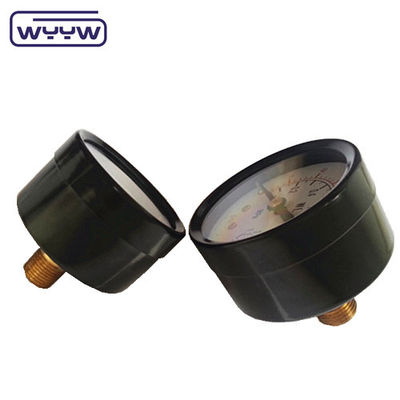 40mm Axial Bar Psi ปั๊มอากาศ เครื่องวัดแรงดัน มานิโเมตร หลังติด