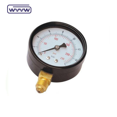 เครื่องวัดความดันเหล็กดํา ประหยัด 60 มม เครื่องวัดความดันก๊าซธรรมชาติ LPG