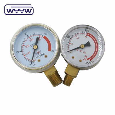 เครื่องวัดความดันเหล็กดํา ประหยัด 60 มม เครื่องวัดความดันก๊าซธรรมชาติ LPG