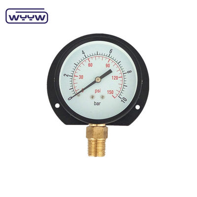 75 มิลลิเมตรชนิด Flange ประหยัด Pressure Gauge กิโลกรัมและ Psi ด้านล่าง Mount