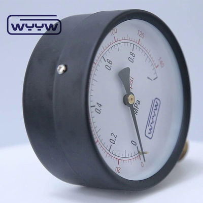 100 มิลลิเมตร น้ําทั่วไปการค้าเครื่องวัดความดัน Manometer ด้านล่าง Mount