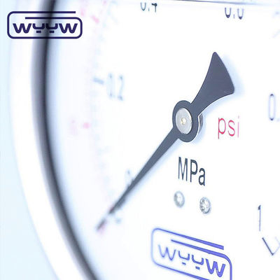 100 มิลลิเมตร น้ําทั่วไปการค้าเครื่องวัดความดัน Manometer ด้านล่าง Mount