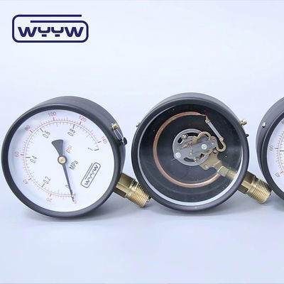 100 มิลลิเมตร น้ําทั่วไปการค้าเครื่องวัดความดัน Manometer ด้านล่าง Mount