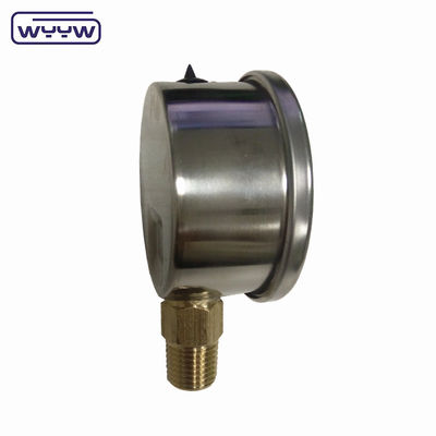 -30inHg วาคูัมผสม Gauge น้ํามัน เติมผูกส่วนล่าง 1/4 &quot; Bsp 2&quot; เครื่องวัดความดัน