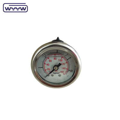 40 มิลลิเมตรเซเนเตอร์หลัง OEM 1/4 &quot;bsp npt 1.5 นิ้วหน้ากลีเซอรินเต็มเครื่องวัดความดัน
