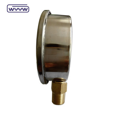 เครื่องวัดความดันแบบไฮดรอลิก ไลควีด ไกลเซอริน เติม 100 มิลลิเมตร ด้านล่าง 3/8 &quot;BSP 1/2&quot;G EN837-1