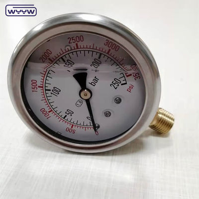 oem สําหรับฟรีอุตสาหกรรม manometer ความดัน penumatic 1/4&quot;G การเชื่อมต่อ radial