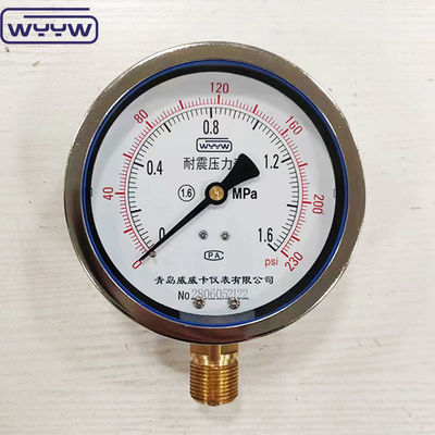 ผลิตภัณฑ์ใหม่ บายโเนต โครม 1/2&quot; bsp radial entry bar psi 4&quot; glycerin เติมวัดแรงดัน manometer