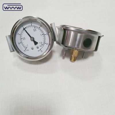 U-clamp ประเภทชั้น 1.6% 2.5 นิ้ว anti-vibration pressure manometer