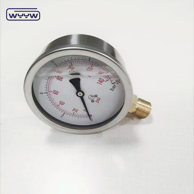 เครื่องวัดความดันของของเหลว Qingdao Ningbo ส่งออก 0-350 bar manometer