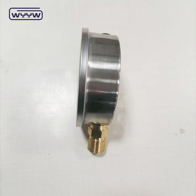 0-250psi ปั๊มลวดที่เต็มน้ํามันด้านล่าง เครื่องวัดความดันไฮดรอลิก