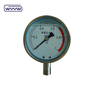 1/8&quot; NPT ด้านล่างการเชื่อมเครื่องวัดความดัน 1.5&quot; 40mm เครื่องวัดความดันน้ํามัน