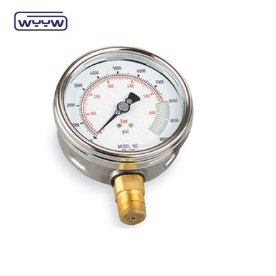 เครื่องวัดความดันของเหลว Qingdao ส่งออก 0-350 bar manometer