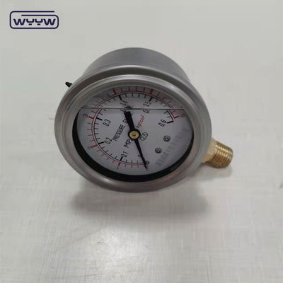 63mm 2.5&quot; ไฮดรอลิก กันกระแทก สแตนเลส น้ํามัน เติมเครื่องวัดความดัน
