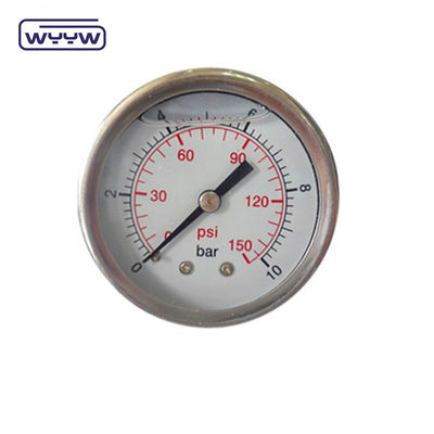 2.5&quot; หน่วยวัดความดันขนาดคู่ มานโมเมตร หลัง Mount Glycerine Bar Oil Pressure Gauge