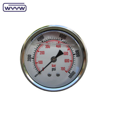 2.5&quot; หน่วยวัดความดันขนาดคู่ มานโมเมตร หลัง Mount Glycerine Bar Oil Pressure Gauge