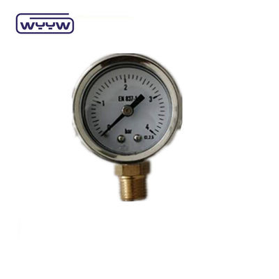 40 มิลลิเมตรแน่น Manometer ไฮดรอลิก น้ํามันแรงดัน Gauge หลัง Mount