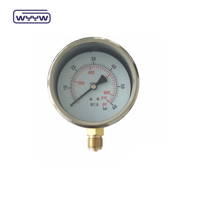 0 - 100Mpa เครื่องวัดความดันที่เต็มไปด้วยน้ํามัน
