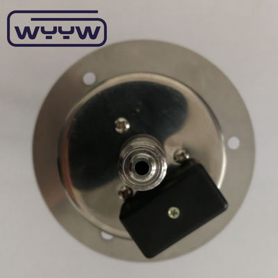 2.5&quot;เหล็กไร้สแตนเลส เครื่องวัดแรงดันไฟฟ้าชนิด Flange การเชื่อมต่อแผ่น