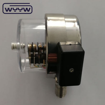2.5&quot;เหล็กไร้สแตนเลส เครื่องวัดแรงดันไฟฟ้าชนิด Flange การเชื่อมต่อแผ่น
