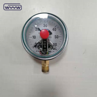 เครื่องวัดความดันที่เต็มด้วยซิลิโคนสแตนเลส สายเชื่อมด้านล่าง 100 มม.