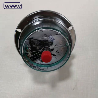 เครื่องวัดความดันที่เต็มด้วยซิลิโคนสแตนเลส สายเชื่อมด้านล่าง 100 มม.