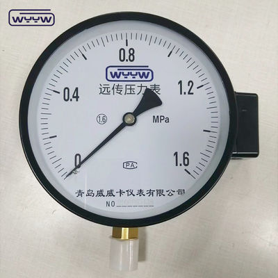 1.6MPa สีดําเหล็กกรอบ 1/2 &quot;bsp M20X1.5 6 นิ้วไฟฟ้าติดต่อ ราคาเครื่องวัดแรงดัน manometer ราคา